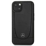 Mercedes MEHCP15MARMBK Black Hardcase Leather Urban iPhone 15 Plus Tok