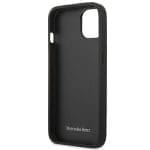 Mercedes MEHCP15MARMBK Black Hardcase Leather Urban iPhone 15 Plus Tok