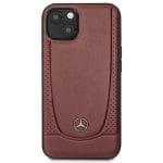 Mercedes MEHCP15SARMRE Red Hardcase Leather Urban Bengale iPhone 15 Tok