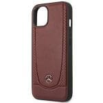 Mercedes MEHCP15SARMRE Red Hardcase Leather Urban Bengale iPhone 15 Tok
