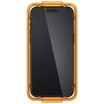 Spigen Alm Glass Fc 2-pack Black iPhone 15