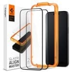 Spigen Alm Glass Fc 2-pack Black iPhone 15