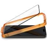 Spigen Alm Glass Fc 2-pack Black iPhone 15