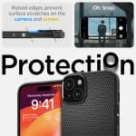 Spigen Liquid Air Matte Black iPhone 15 Tok