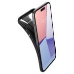 Spigen Liquid Air Matte Black iPhone 15 Tok