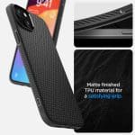 Spigen Liquid Air Matte Black iPhone 15 Plus Tok