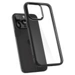 Spigen Ultra Hybrid Matte Black iPhone 15 Pro Tok