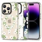 Tech-Protect Magmood MagSafe White Daisy iPhone 15 Pro Max Tok