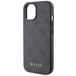 Guess GUHCP15MG4GFGR Grey hard case 4G Metal Gold Logo iPhone 15 Plus Tok