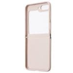 Guess GUHCZF5P4TDPP F731 Pink Hardcase Leather 4G Triangle Strass Samsung Galaxy Z Flip 5 Tok
