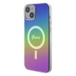 Guess GUHMP15MHITSK Rainbow Hardcase IML Iridescent MagSafe iPhone 15 Plus Tok