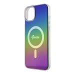 Guess GUHMP15MHITSK Rainbow Hardcase IML Iridescent MagSafe iPhone 15 Plus Tok