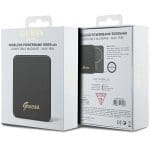 Guess Powerbank 15W GUPBM5ALGSGK 5000 mAh Black MagSafe Metal Script Logo