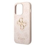 Guess PU 4G Metal Logo Pink iPhone 15 Pro Max Tok