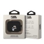 Karl Lagerfeld 3D Logo NFT Karl and Choupette Silicone Black AirPods Pro Tok