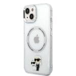 Karl Lagerfeld IML Karl and Choupette NFT MagSafe Transparent iPhone 15 Tok