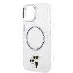 Karl Lagerfeld IML Karl and Choupette NFT MagSafe Transparent iPhone 15 Tok