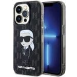 Karl Lagerfeld KLHCP15LHNKMKLK Black Hardcase Monogram Ikonik iPhone 15 Pro Tok