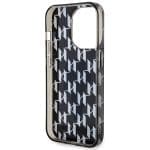 Karl Lagerfeld KLHCP15LHNKMKLK Black Hardcase Monogram Ikonik iPhone 15 Pro Tok