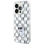 Karl Lagerfeld KLHCP15XHNCMKLT Transparent Hardcase Monogram Choupette iPhone 15 Pro Max Tok