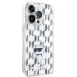 Karl Lagerfeld KLHCP15XHNCMKLT Transparent Hardcase Monogram Choupette iPhone 15 Pro Max Tok
