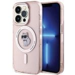 Karl Lagerfeld KLHMP15LHFCCNOP Pink Hardcase IML Choupette MagSafe iPhone 15 Pro Tok