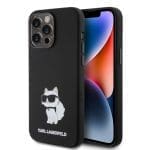 Karl Lagerfeld Liquid Silicone Choupette NFT Black iPhone 15 Pro Max Tok