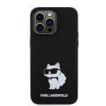 Karl Lagerfeld Liquid Silicone Choupette NFT Black iPhone 15 Pro Max Tok