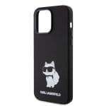 Karl Lagerfeld Liquid Silicone Choupette NFT Black iPhone 15 Pro Max Tok