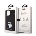 Karl Lagerfeld Liquid Silicone Choupette NFT Black iPhone 15 Pro Max Tok