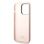 Karl Lagerfeld Liquid Silicone Ikonik NFT Pink iPhone 15 Pro Max Tok