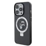 Karl Lagerfeld Ringstand Karl and Choupette MagSafe Black iPhone 15 Pro Tok