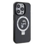 Karl Lagerfeld Ringstand Karl and Choupette MagSafe Black iPhone 15 Pro Max Tok
