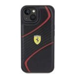 Ferrari FEHCP15SPTWK Black Hardcase Twist Metal Logo iPhone 15 Tok
