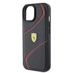 Ferrari FEHCP15SPTWK Black Hardcase Twist Metal Logo iPhone 15 Tok