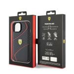 Ferrari FEHCP15SPTWK Black Hardcase Twist Metal Logo iPhone 15 Tok
