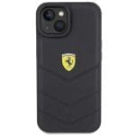 Ferrari FEHCP15SRDUK Black Hardcase Quilted Metal Logo iPhone 15 Tok