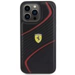 Ferrari FEHCP15XPTWK Black Hardcase Twist Metal Logo iPhone 15 Pro Max Tok