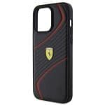 Ferrari FEHCP15XPTWK Black Hardcase Twist Metal Logo iPhone 15 Pro Max Tok