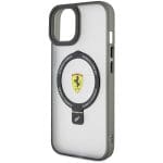 Ferrari FEHMP15SUSCAH Transparent Hardcase Ring Stand 2023 Collection Magsafe iPhone 15 Tok