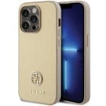 Guess GUHCP15LPS4DGPD Gold Hardcase Strass Metal Logo iPhone 15 Pro Tok