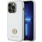 Guess GUHCP15LPS4DGPS Silver Hardcase Strass Metal Logo iPhone 15 Pro Tok