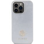 Guess GUHCP15LPS4DGPS Silver Hardcase Strass Metal Logo iPhone 15 Pro Tok