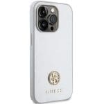 Guess GUHCP15LPS4DGPS Silver Hardcase Strass Metal Logo iPhone 15 Pro Tok