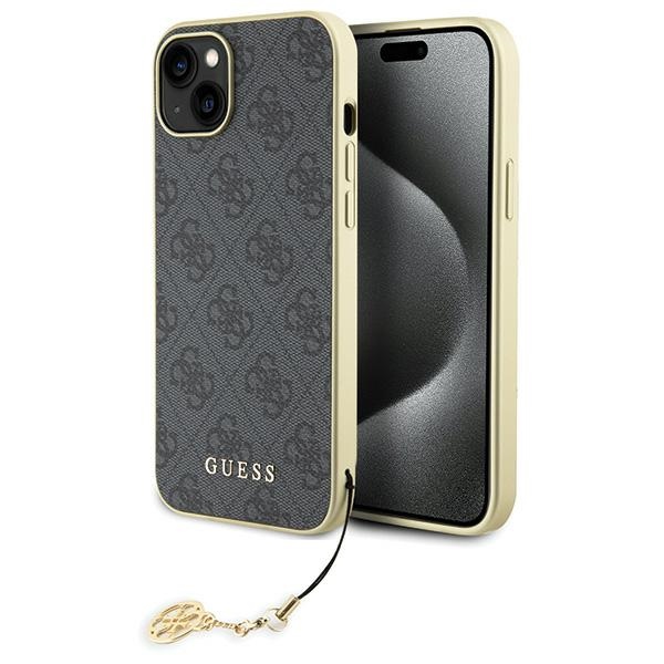 Guess GUHCP15MGF4GGR Grey Hardcase 4G Charms Collection iPhone 15 Plus Tok