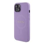 Guess GUHMP15MPSAHMCU Purple Hardcase Saffiano MagSafe iPhone 15 Plus Tok