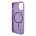 Guess GUHMP15MPSAHMCU Purple Hardcase Saffiano MagSafe iPhone 15 Plus Tok