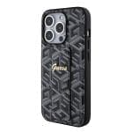 Guess PU Grip Stand G Cube Black iPhone 15 Pro Max Tok