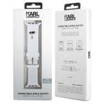 Karl Lagerfeld Karl Head NFT Szíj Apple Watch SE/11/10/9/8/7/6/5/4/3 (42/41/40/38mm) White