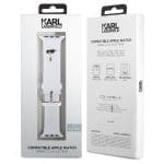 Karl Lagerfeld Karl Head NFT Szíj Apple Watch SE/11/10/9/8/7/6/5/4/3/Ultra 1/2/3 (44/45/46/49mm) White